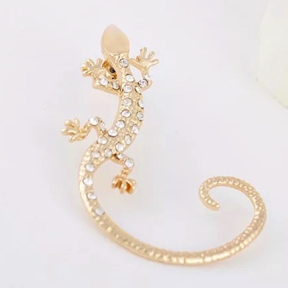 Unique Diamond Lizard Cuff Wrap Around Earring - Picture 4 of 13